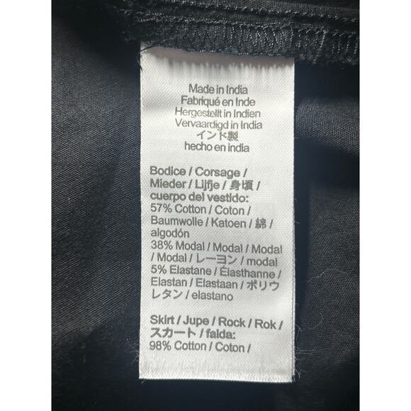 J. Crew Factory Women's Ribbed-Knit Mixy A-Line Midi Dress Black M Medium New - Picture 8 of 8